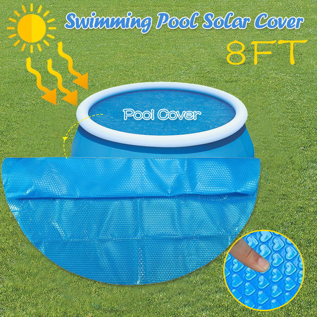 Round Pool Cover Protector 8ft Foot Above Ground Blue Pool Swimming I8D1 