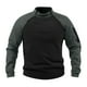 thumbnail image 1 of Blusa y camisa de manga larga con cuello alto para hombre, informal, de retazos, a la moda, de manga larga, con cuello alto y cremallera, para hombre, 1 of 5
