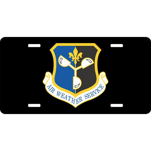 U.S. Air Force Air Weather Service License Plate