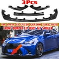 thumbnail image 6 of 3PCS Set Front Bumper Lip for Lexus GS GS350 GS450H F-Sport 2016-2020, Front Spoiler Chin Front Splitter Lip, Carbon Fiber Look, 6 of 11