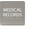 Clean Grey, variant on ADA CENTRAL SIGNS - 6" X6" Medical Records Sign - ADA Compliant Tactile Graphics Grade 2 Braille Text Acrylic Wall Sign - Medical Supplies Room Name Sign for Hospital, Clinic, and Medical Offices