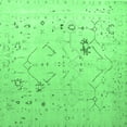 thumbnail image 1 of Ahgly Company Indoor Square Oriental Emerald Green Traditional Area Rugs, 8' Square, 1 of 4