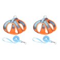 thumbnail image 1 of (2-Pack) Rinsvye Soft Mesh Dog Harness Light Dog Bed Small and Leash Set for Rose Dog Leash Walking Summer Step in Vest Harness Reflective Bands Adjustable No Pull Pet Supplies for Small Dogs and Ho, 1 of 6