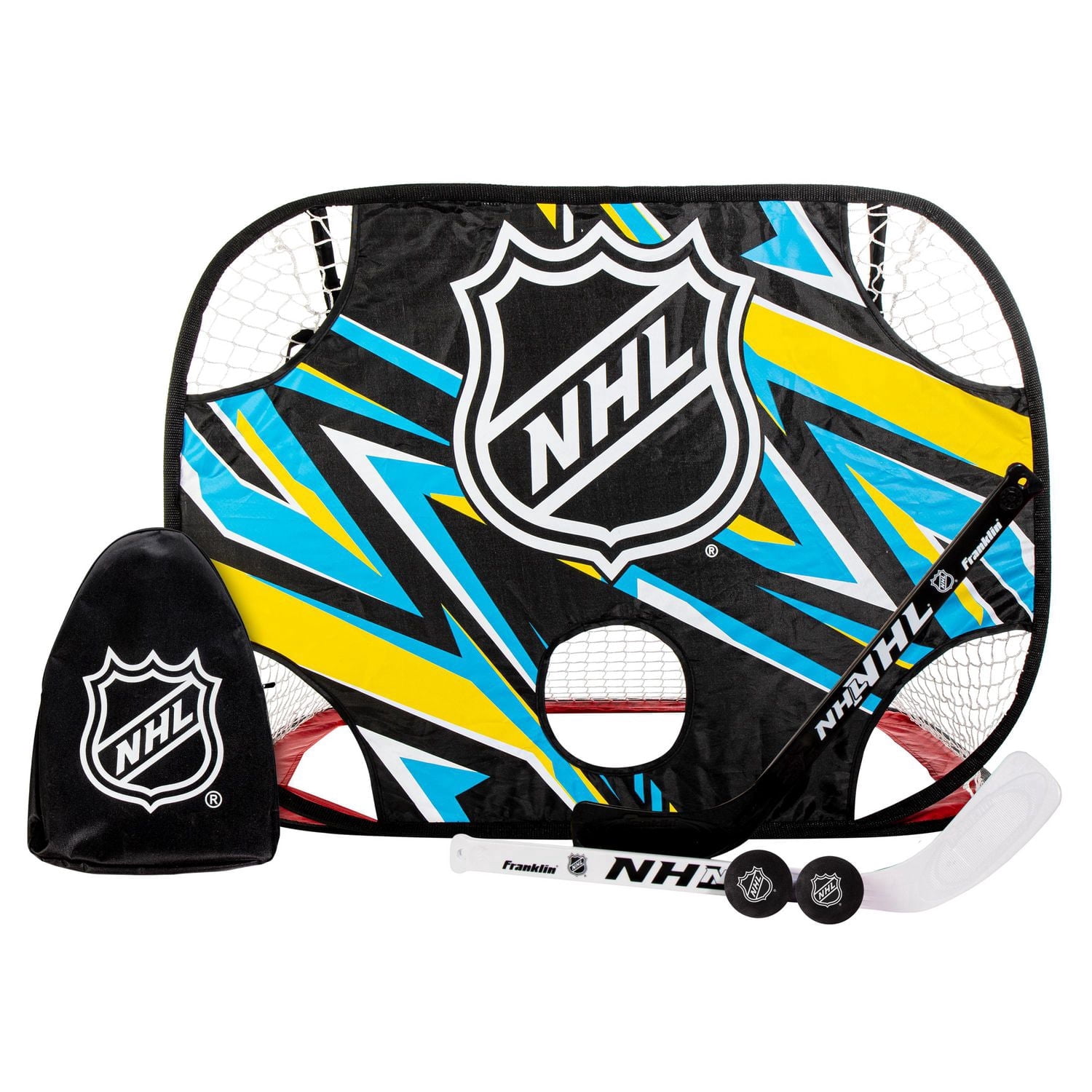 Ensemble cage et cible pour mini-hockey Franklin Sports Modèle #47037K2P2
