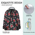 thumbnail image 5 of Pioneer Flower Floral Print Pattern Backpack for School, Cute School Bag with Adjustable Shoulder Straps and Padded Back, 15.3"x11"x7.1", 5 of 5