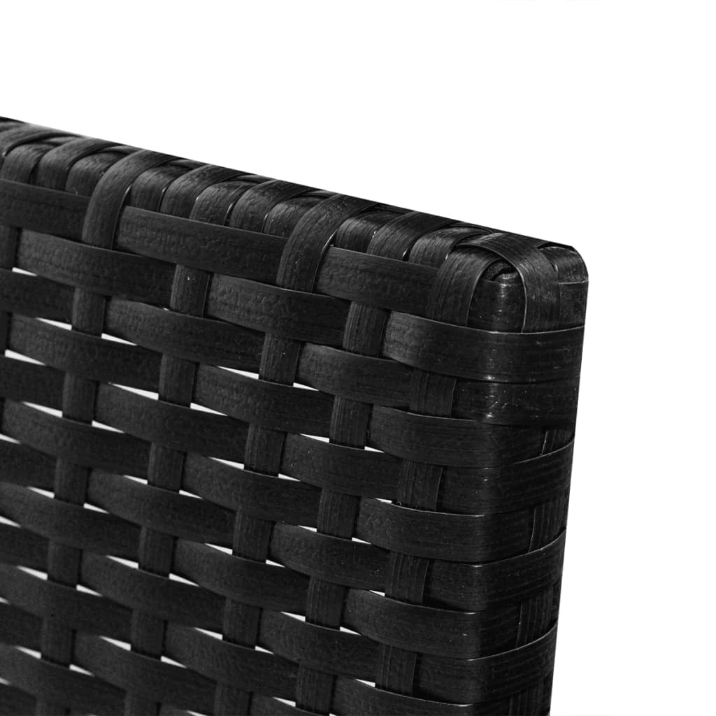 Kepooman Outdoor Patio L-Shaped Rattan Sectional Sofa Set with Cushions, Black Kepooman Outdoor Patio L-Shaped Rattan Sectional Sofa Set with Cushions, Black