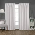 thumbnail image 6 of Exclusive Home Sateen Twill Woven Room Darkening Blackout Pinch Pleat/Hidden Tab Top Curtain Panel Pair, 96" Length, Vanilla, 6 of 6