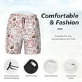 thumbnail image 5 of Fotbe Cute Rabbit Men’s Swim Trunks Quick Dry Swim Shorts Board Shorts with Mesh Lining-3X-Large, 5 of 9
