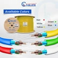 thumbnail image 5 of NewYork Cables Cat6 Shielded Plenum Ethernet Cable 1000ft 23AWG 550MHz Yellow, 5 of 5