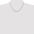 thumbnail image 5 of White Sterling Silver bracelet Cable chain 18 in 3.5 mm, 5 of 5