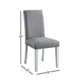 thumbnail image 4 of Acme Lanton Side Chair in Gray Linen Fabric and Antique White Indoor, 4 of 12