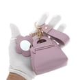 thumbnail image 5 of Unique Bargains 1 Pc Handbag Charms Keychains Flower Mirror Bag Accessories Light Purple, 5 of 6