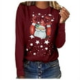 thumbnail image 2 of Pntutb Mujer Navidad top Casual Manga Larga O-cuello Sudadera Pullover Blusa Pntutb Pntutb-6792, 2 of 6