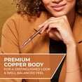 thumbnail image 4 of Sharpie S-Gel Pen, Copper Metal Body, Black Ink, Contains 1 Pen, 1 Additional Refill, 4 of 6