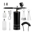 thumbnail image 1 of Kit d'Aérographe Portable Rechargeable avec Compresseur Mini Pulvérisateur Sans Fil pour Manucure Art Gâteau Peinture Maquillage, Réglable, 1 of 7
