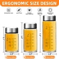 thumbnail image 4 of 12oz Glass Juice Bottles with Lids 4-Pack, Wide Mouth Reusable Water Bottles for Juicing, Smoothies, Infused Water - Leakproof BPA Free Premium Clear Glass & Stainless Steel Lids, Fridge Safe, 4 of 8