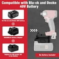 thumbnail image 2 of for Black And Decker-40V to for Mil*wau*kee Battery Adapter,for Black And Decker-40V Battery Convert to Work for Mil*wau*kee 18V M18 Cordless Power Tool, 2 of 9