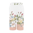 thumbnail image 5 of Shorts for Women Striped Printed Stretch High Waist Knee Loose Beach Casual Shorts with Pockets, 5 of 6