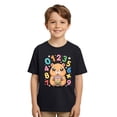 thumbnail image 5 of XEGLSBU Girls Shirts Size 10-12 Crop Kids Graphic Print Short Sleeve T Shirt Casual Crew Neck Tee for Girls Boys Youth Blend Top Black Size 6-7 Years, 5 of 6