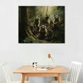 thumbnail image 2 of COMIO Animal Posters Funny Raccoon Pictures For Bedroom Wall Decor Canvas Art Prints PrintedUnframed, 2 of 4