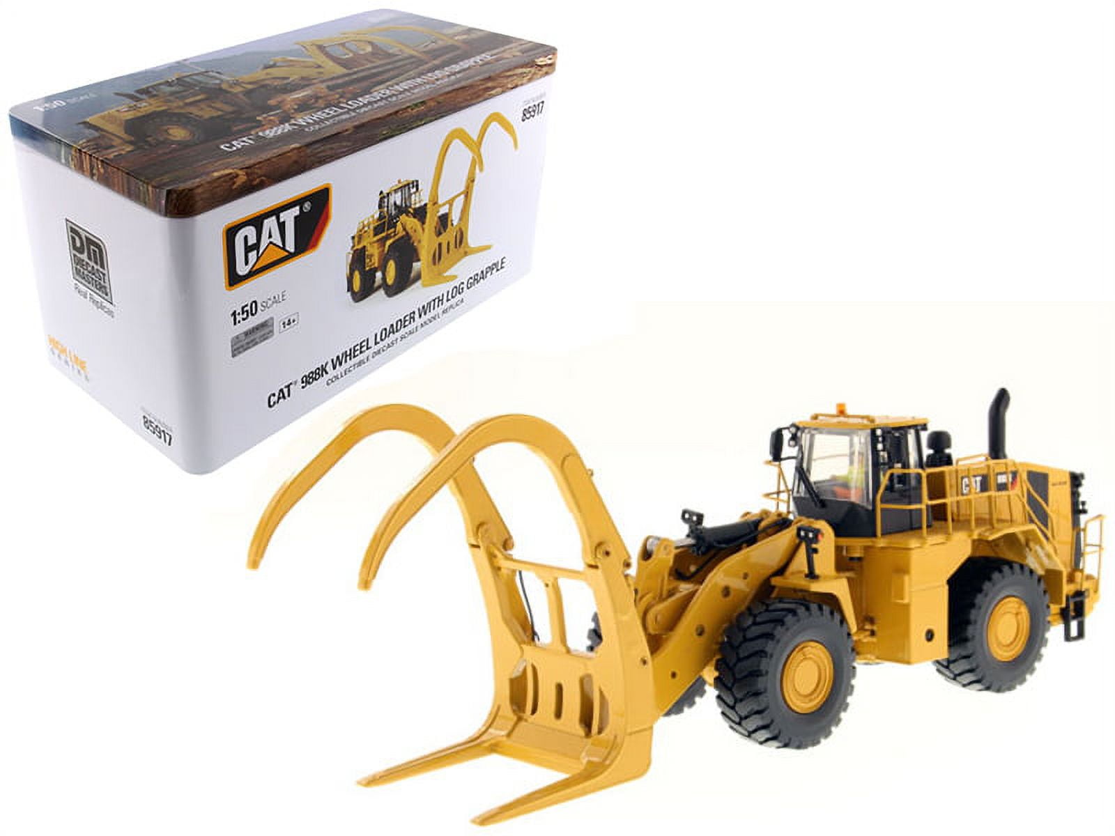 1-50 Scale CAT Caterpillar 988K Wheel Loader with Grapple with 1-50 Scale CAT Caterpillar 988K Wheel Loader with Grapple with