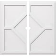 thumbnail image 2 of Ekena Millwork CMP34EY2-02000 34 Po. OD x 2 Po. ID Carré Embry Grade Architectural PVC Médaillon de Plafond Contemporain - 2 Pcs, 2 of 4