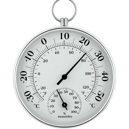 

Indoor Outdoor Thermometer Wireless - Room Outdoor Thermometer Decorative Thermometer and Humidity Gauge Wall Thermometer Indoor for Home Patio Garden Decoration