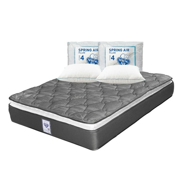 Colchón Matrimonial Spring Air Aries + 2 Almohadas