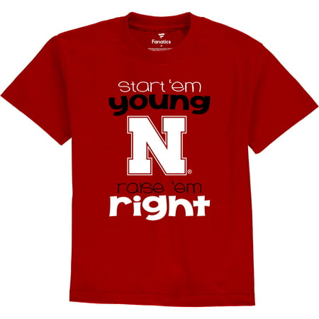 Nebraska Cornhuskers Fanatics Branded Toddler Start Em Young T-Shirt -