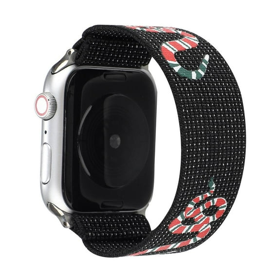 Apple Watch Band Strap Elastic Cotton Replacement Women Men, Wristband Sports Compatible for iWatch Apple Watch 6 5 4 3 2 1, SE Series (Snake Pattern, 40mm)