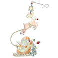 thumbnail image 2 of Special Delivery Santa in Sleigh Metal Christmas Ornament 4.5 Inch Fair Trade, 2 of 2