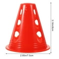 thumbnail image 2 of FRCOLOR  20 Pcs Windproof Roller Ski Pile Soccer Cones Fitness, 2 of 8
