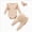 Beige, variant on 18-24 Months Newborn Bodysuit Baby Girls Three Piece Ribbed Ruffle Long Sleeve Bodysuit And Pants Set With Bow Long Sleeve Sleeper Jumpsuit Beige Infant Gift