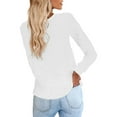 thumbnail image 3 of MAWCLOS Long Sleeve Tops T-shirt for Women Casual Loose Crewneck Tunic Pullover Tee, 3 of 3