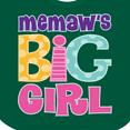 thumbnail image 4 of Inktastic Memaw Big Girl Girls Baby Bib, 4 of 4
