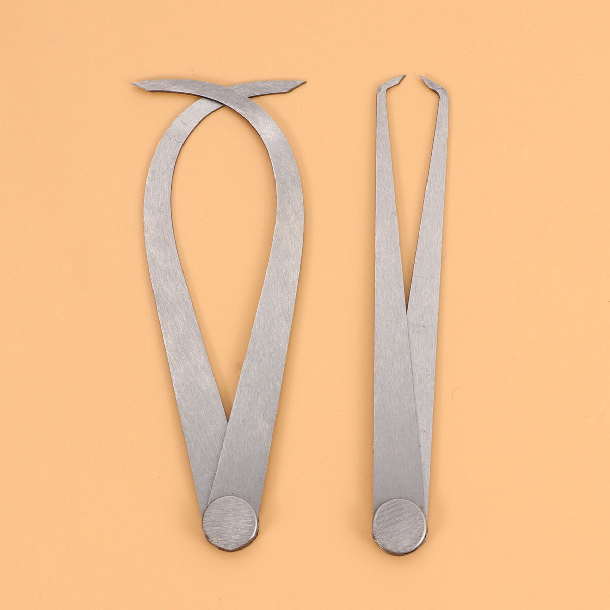 WHAMVOX Silver Timber Calipers for Measuring 200mm External and Inner Diameter Tools Set of 2