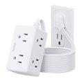 thumbnail image 1 of Cable de extensión Power Strip BSRDyB de 6 salidas y 10 pies, blanco ETL, 1 of 8