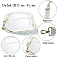 thumbnail image 7 of Quilted Clear Cosmetic Bag For Stadium Events And Travel Storage Purse Organizer, 7 of 7
