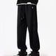 thumbnail image 5 of Pantalones deportivos de longitud completa para hombre, de moda, de color liso, informales, elásticos, con cordones y pierna recta, blusa para hombre, 5 of 5