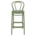 thumbnail image 4 of Compamia Victor Tabouret de Bar Contemporain en Résine pour Intérieur et Extérieur - Ensemble de 1, Vert Olive, 4 of 8