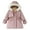 Pink, variant on Hooded Jacket Coat Gift for Boys Baby Girls Hooded Cotton Coat with Thick Lining Winter Light Jacket for Kid Single Breasted Trench Coat Dress Outerwear Save Big