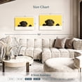 thumbnail image 4 of Elephant Stock Cute Black Lab Wall Art - Horizontal Canvas Wall Art - Living Room Wall Decor - Animal Canvas - Yellow And Black Decor - 36" x 24", 4 of 8