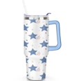 thumbnail image 2 of 40 oz Tumbler Starfish with Handle Vacuum Insulated Travel Cup SpillProof Cup Car Cup Holder Friendly for Gym Travel Office, 2 of 7