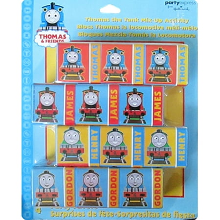 Thomas the Tank Engine 'Chugging Your Way' Mix-Up Activity Blocks / Favors (Best Way To Paint Engine Block)