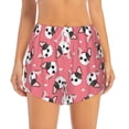 thumbnail image 2 of Salouo French Bulldog Face Print Women's 2 in 1 Running Shorts Double-Layer Shorts Athletic Workout Gym Yoga Shorts Running Shorts for Women-Small, 2 of 7