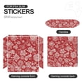 thumbnail image 4 of Decal Skin for PS4 Slim / PS4 Pro / PS4, Whole Body Vinyl Sticker Cover for Playstation 4 Console and Controller (Red), 4 of 5