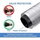 thumbnail image 3 of Tire Valve Stem Caps, Silver, 4 pcs/Pack, Anodized Aluminum Tire Valve Cap Set, Corrosion Resistant, Universal Stem Covers, 3 of 4