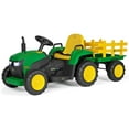 thumbnail image 1 of Peg Perego John Deere Farm Power Tracteur et remorque 12 V avec télécommande, 1 of 11