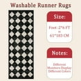 thumbnail image 6 of Hallway Runner Rug 2'x6' Washable Area Rugs Non Slip Laundry Rug Runner Floor Carpet Runners for Hallways Entryway Laundry Room Kitchen, 6 of 11