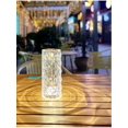 thumbnail image 5 of Lámpara de escritorio de cristal Pink Lamp con control táctil, carga USB-C Rojo Verde, 5 of 5